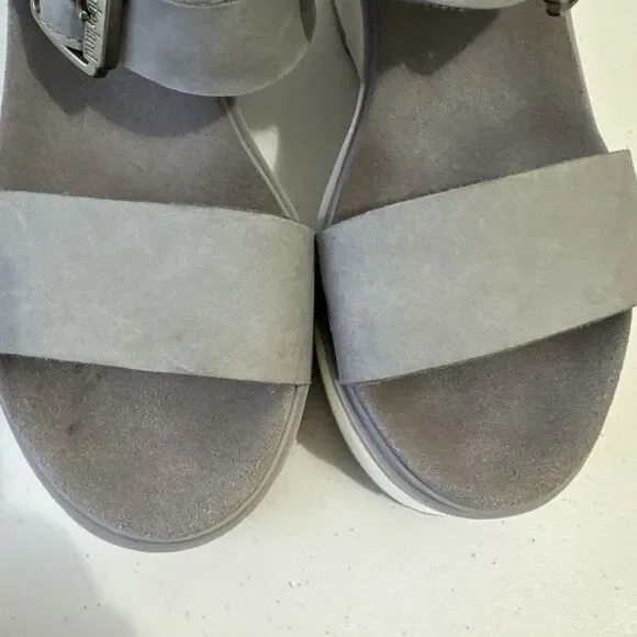 TIMBERLAND Koralyne Platform Wedge Leather Sandals Women’s US 8 EU 39 - Picture 10 of 11